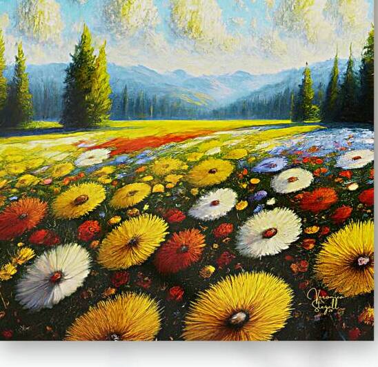 Vibrant Meadow by Veronica Stegall