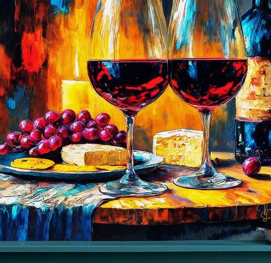 Vinous Symphony by Veronica Stegall