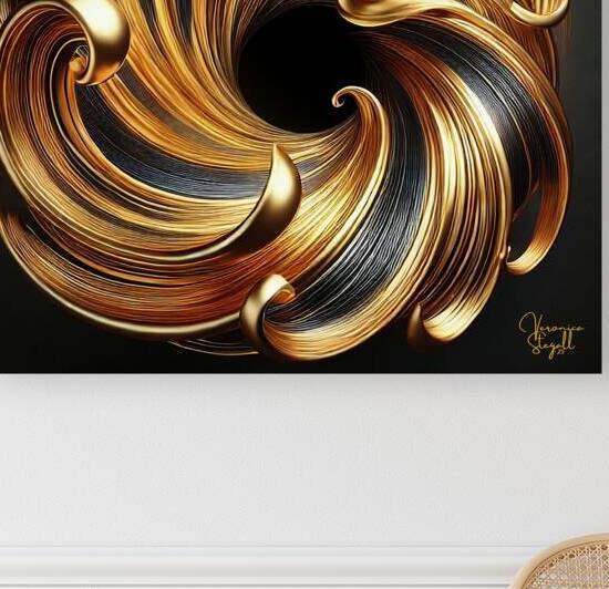 Golden Vortex– A Mesmerizing Celebration of Opulence  by Veronica Stegall
