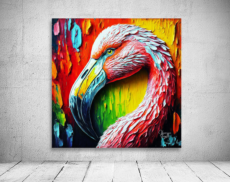 Flamingo Elegance Wall Preview