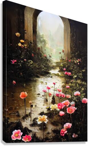 [Floral Archway] Canvas Print