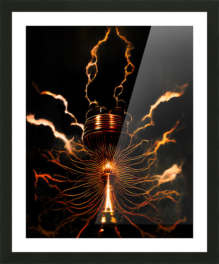 Artificial lightning 1 Picture Frame print