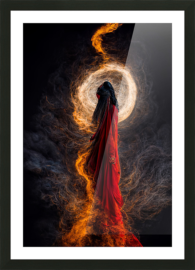 Fire Personified Picture Frame print