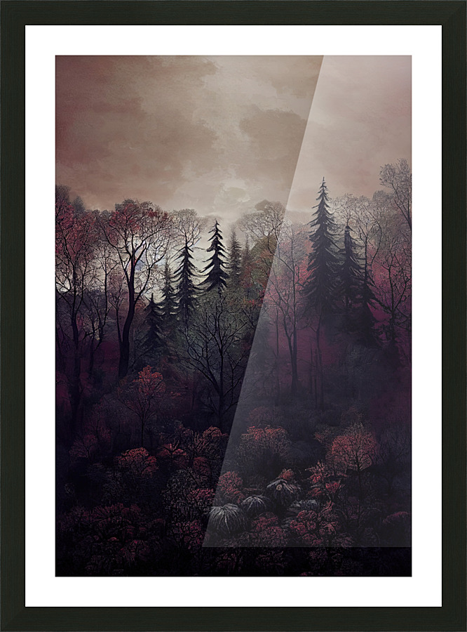 [Moody Twilight Forest] Picture Frame print