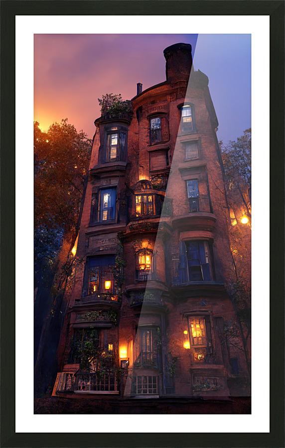 [Twilight City Building] Picture Frame print