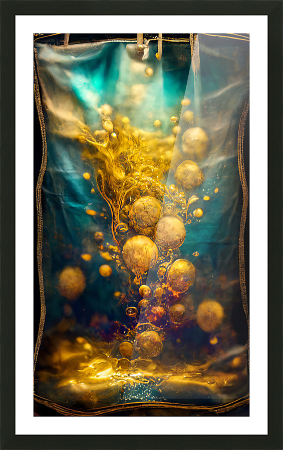 Golden Infusion Picture Frame print