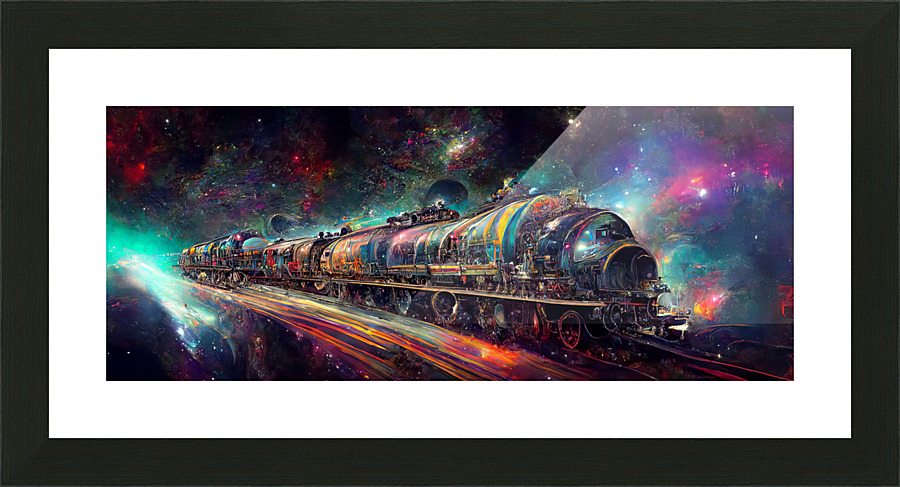 Progressive Space Train 1 Picture Frame print