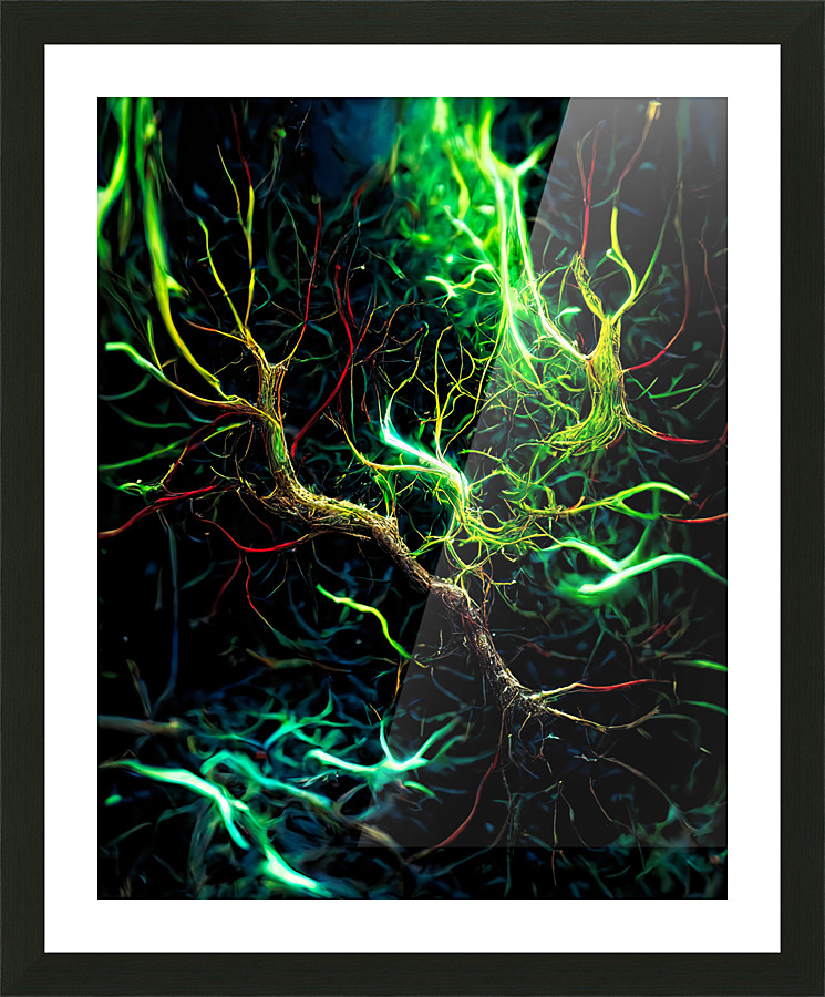 Neural Forest Picture Frame print