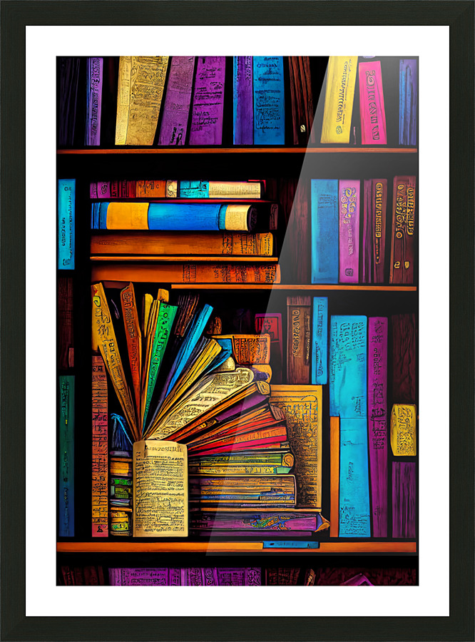 Textbooks 1 Picture Frame print