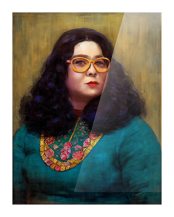 [Zaftig Librarian] Picture Frame print