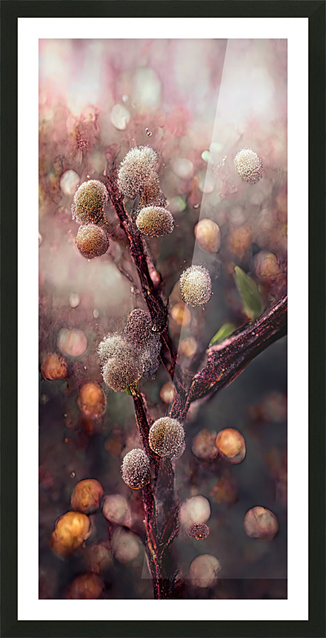 [Pink Pussywillows] Picture Frame print
