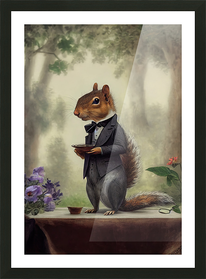 [Gentleman Squirrel] Picture Frame print