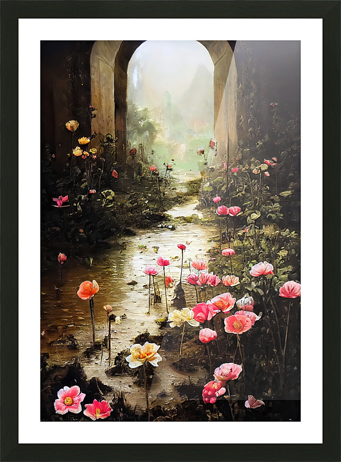 [Floral Archway] Picture Frame print