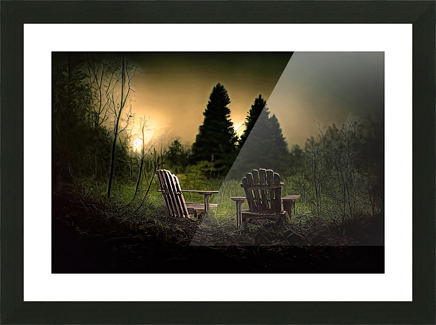 [Adirondack Sunset] Picture Frame print