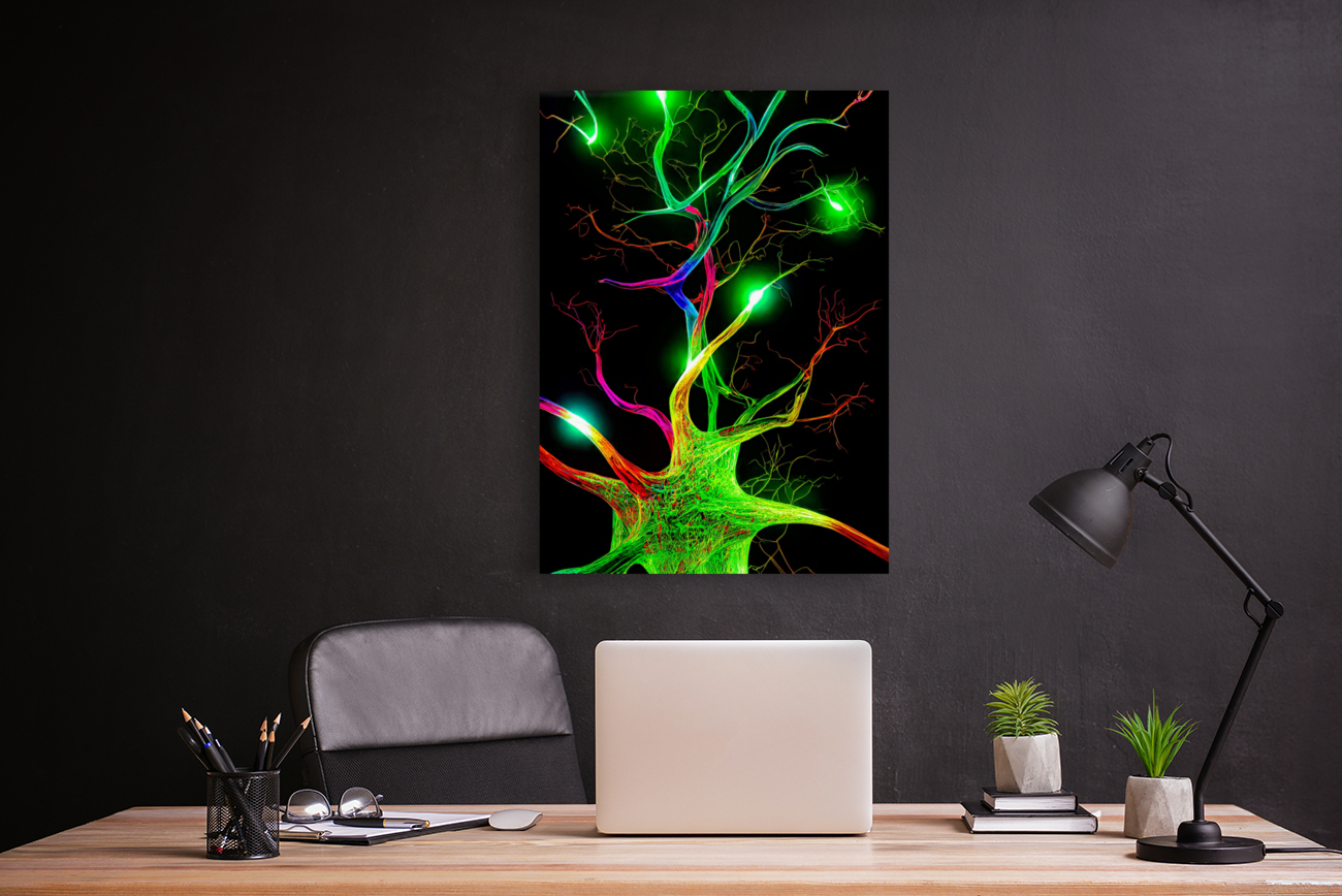 Neon Neuron Reproduction