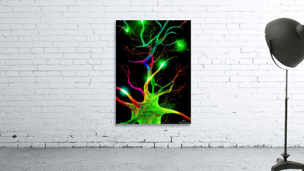 Neon Neuron Wall Preview