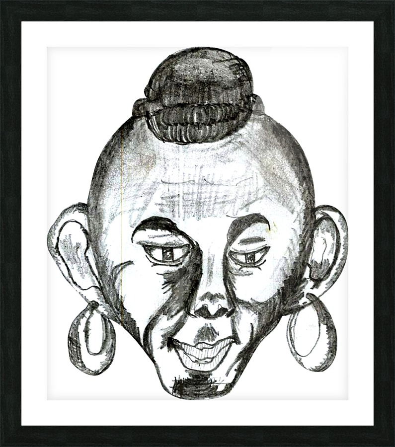 hansome afri Picture Frame print