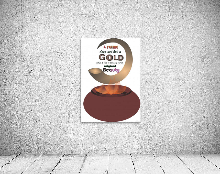 burning  gold Wall Preview