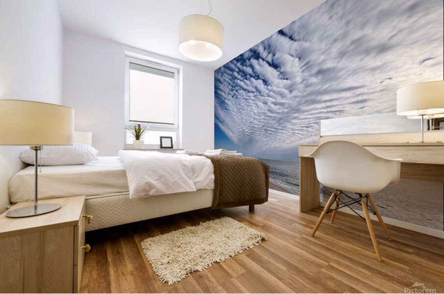 Blue Sky Beach Mural print