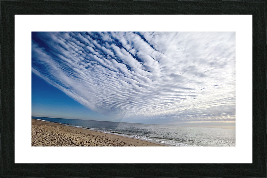 Blue Sky Beach Picture Frame print