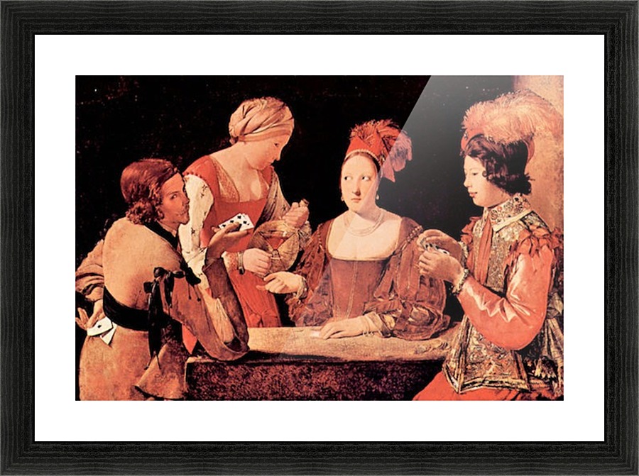 The wrong player with cross aces Picture Frame print