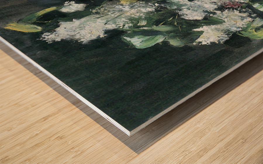 Lilacs Wood print