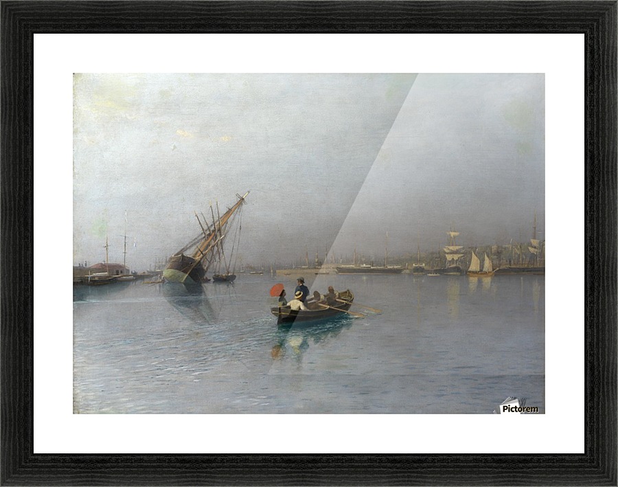 Harbour Scene Picture Frame print