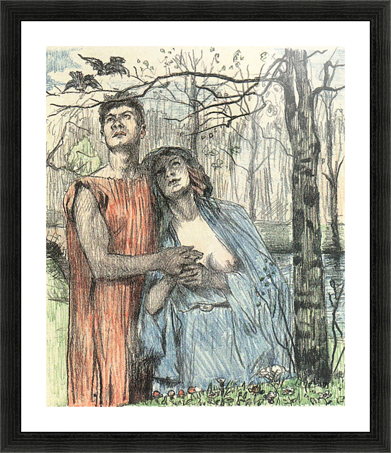 Forest scene Picture Frame print