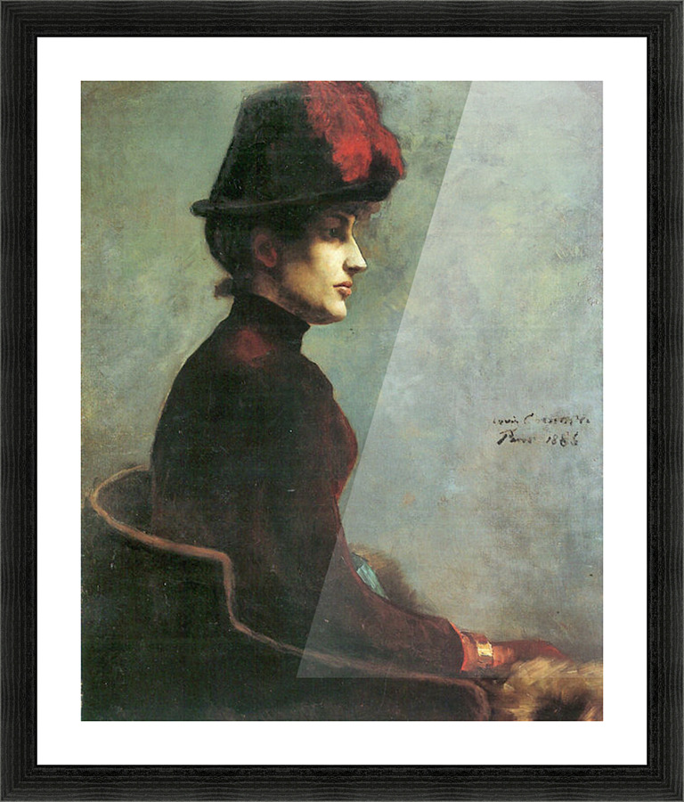 Ladies Portrait Picture Frame print