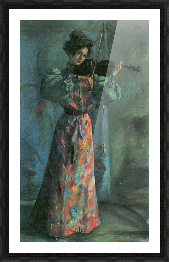 The violin player Picture Frame print