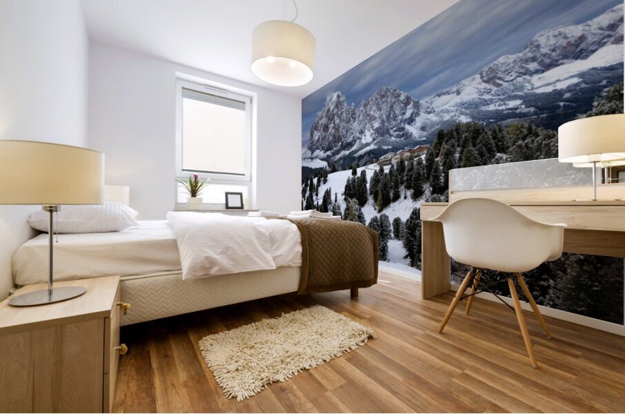 Snow and Timber Mural print