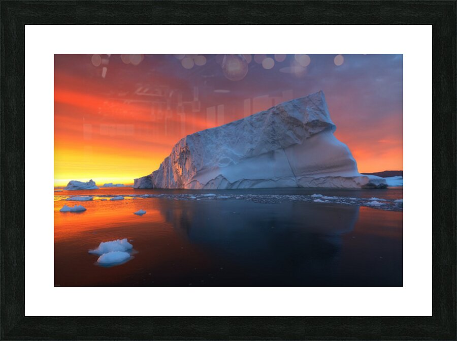 Fire and Ice Picture Frame print