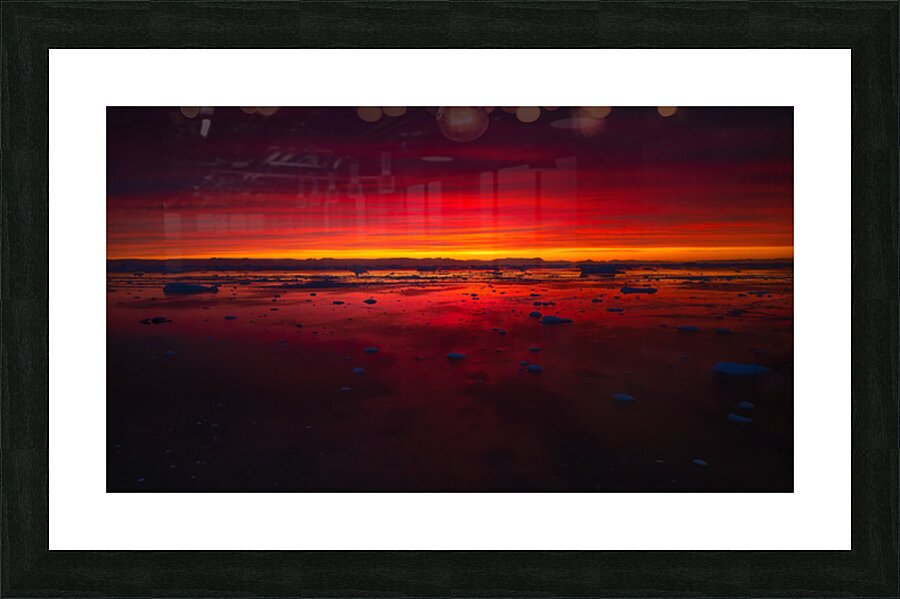 Burning horizon Picture Frame print