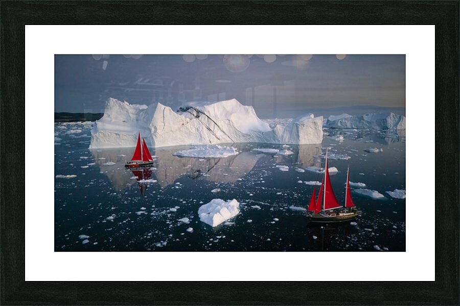Dance around Ice Picture Frame print