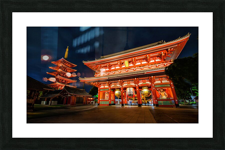 Japanese temple Picture Frame print