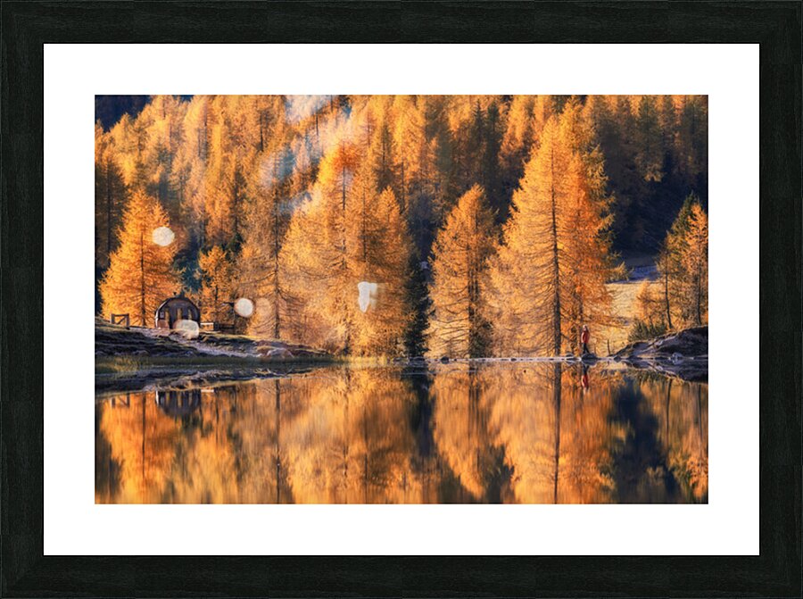 When Autumn Mirrors Picture Frame print