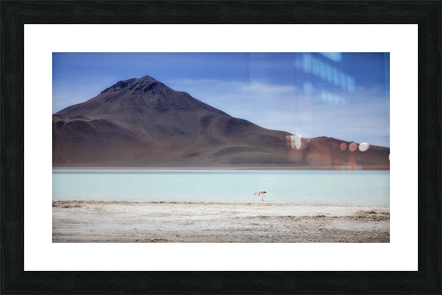 Turquoise solitude Picture Frame print