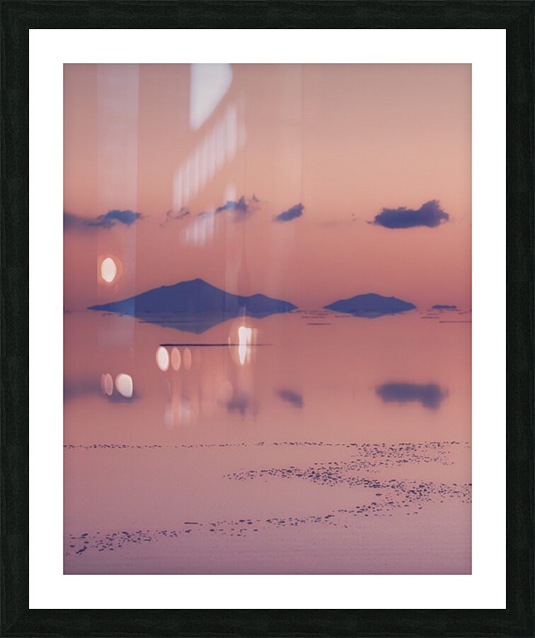 Violet reflections Picture Frame print