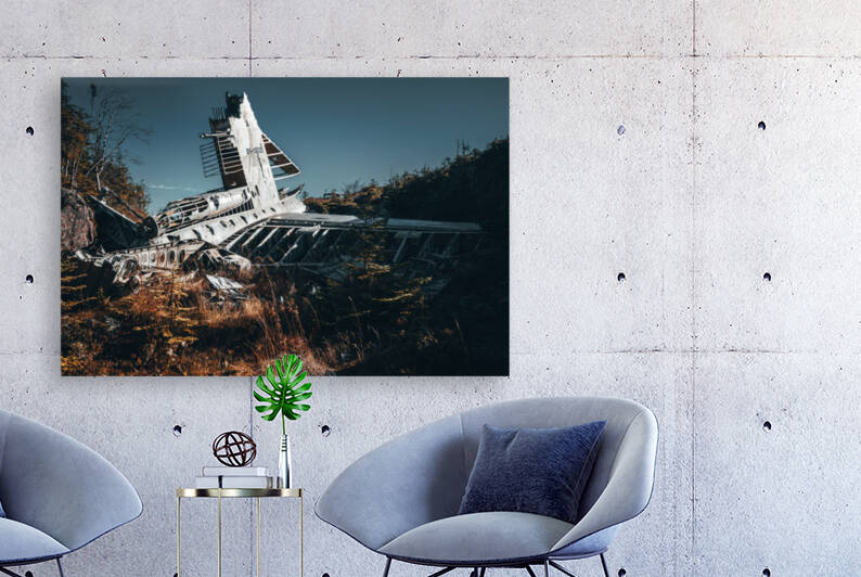 U.S.A.F. B 36 Airplane Crash Site by Helen Milley