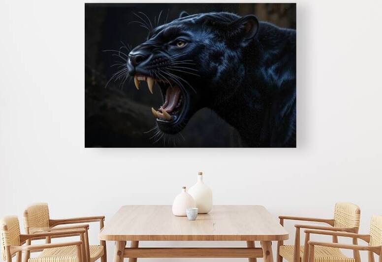 Fierce Majesty: The Black Panthers Roar by HamdiArt