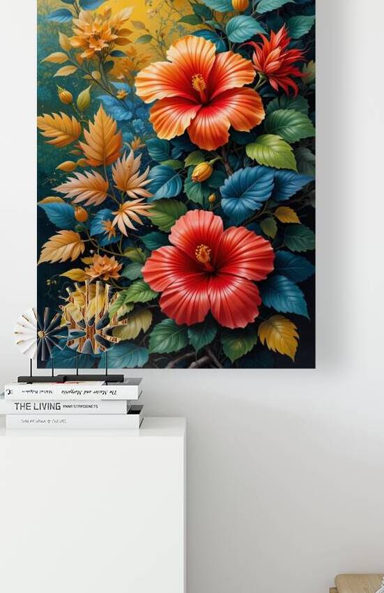 Vibrant Botanical Harmony – A Burst of Nature’s Beauty by HamdiArt