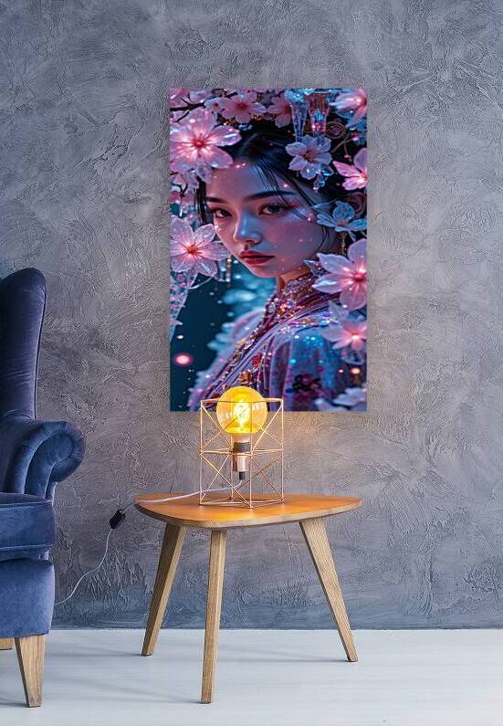 Ethereal Beauty in Bloom – A Dreamlike Fusion of Nature and Elegance by HamdiArt