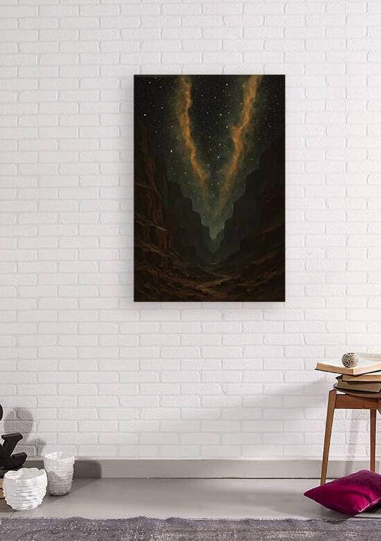 Retro Asteroid Field Space Art - Vintage Galaxy Celestial Wall Decor by Artful Vision