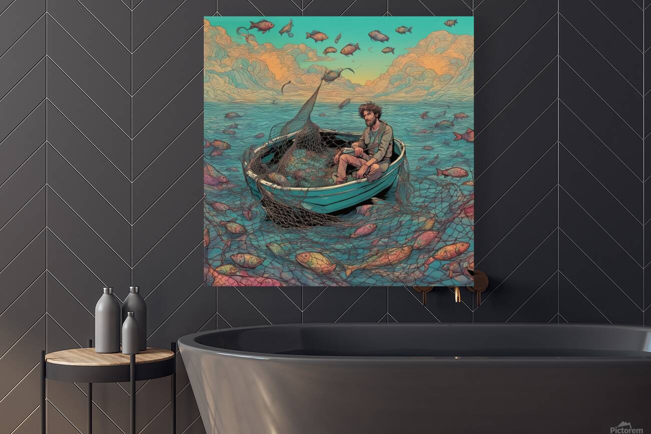 So Simon Peter climbed back into the boat and dragged the net ashore. It was full So Simon Peter climbed back into the boat and dragged the net ashore. It was full