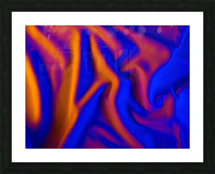 Orange and Blue Elevation Picture Frame print