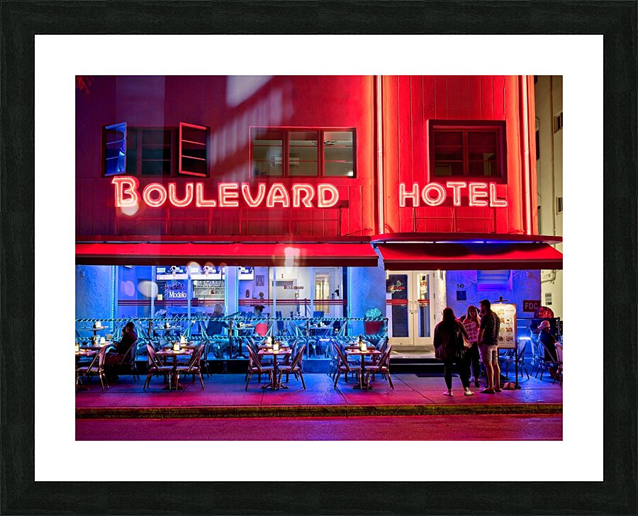 Boulevard Hotel Picture Frame print