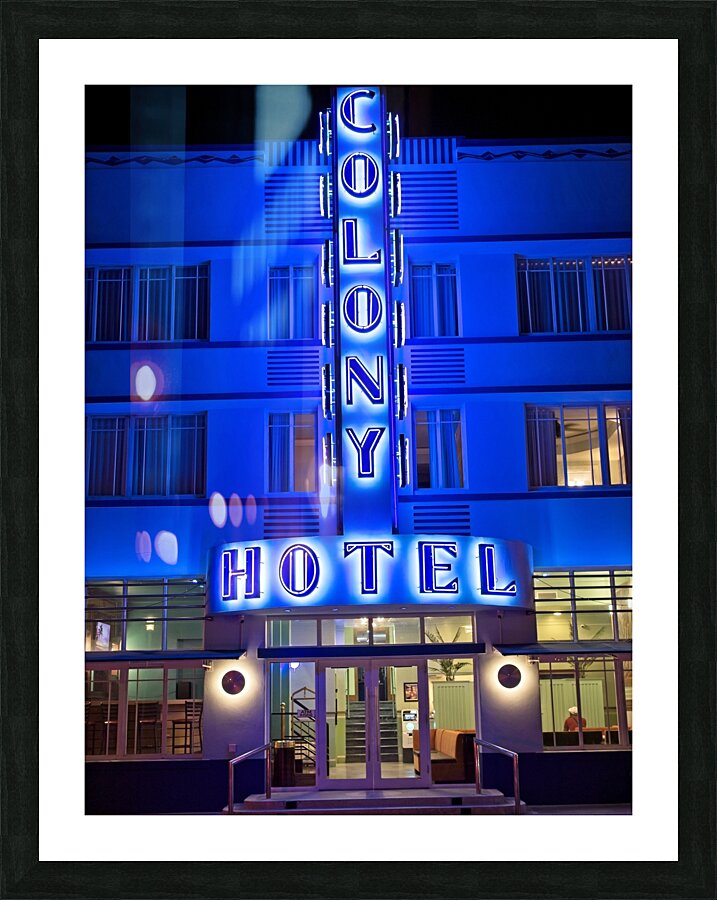 Blue Colony Picture Frame print