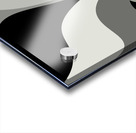 Black and Gray Abstract Swirls Acrylic print