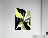 Lime Green Abstract Acrylic Print