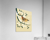 Stylized Cedar Waxwing Acrylic Print